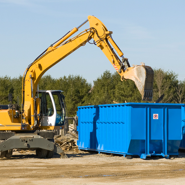 are there any restrictions on where a residential dumpster can be placed in Webster New York